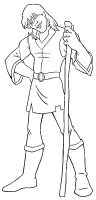 A coloring page of quest for camelot